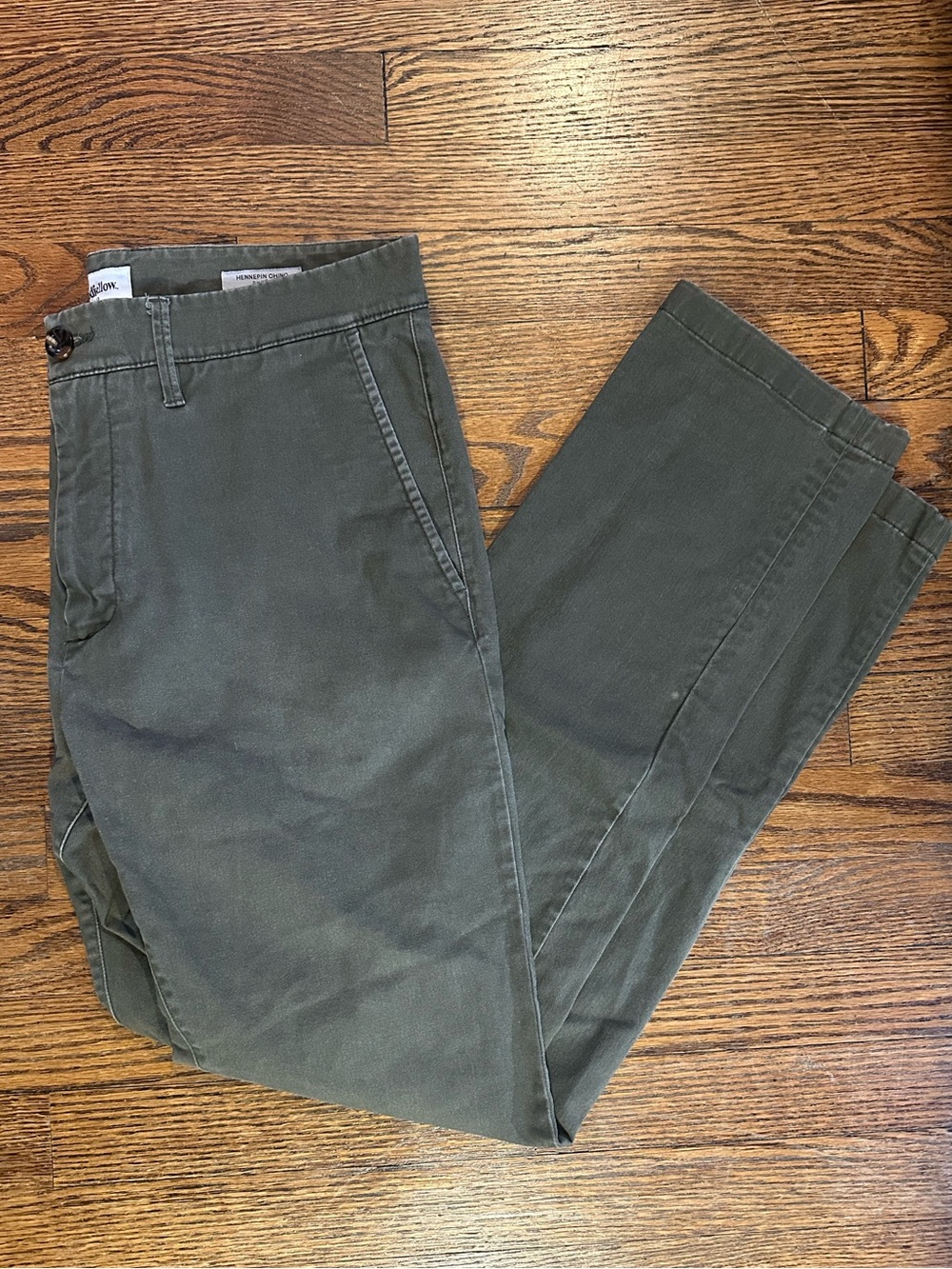 Olive Green Slim Chino Pants 32x30 Men’s Goodfellow & Co Hennepin